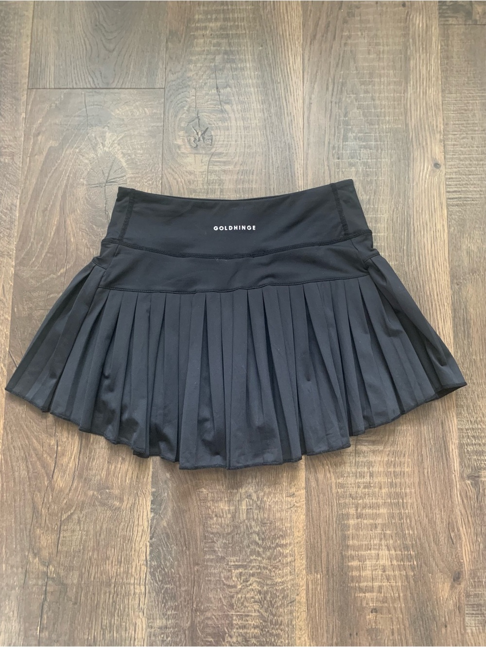 Goldhinge - Black Pleated Tennis Skirt